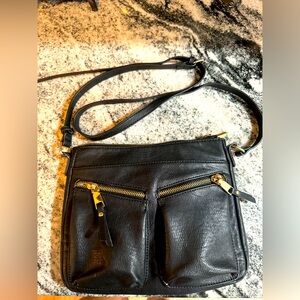 Madison west black shoulder handbag
